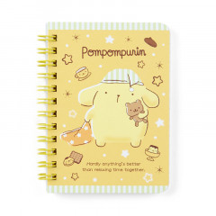 Japan Sanrio B7 Notebook - Pompompurin / Sleep