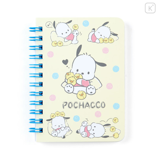 Japan Sanrio B7 Notebook - Pochacco / Cream - 1