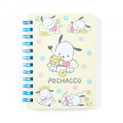 Japan Sanrio B7 Notebook - Pochacco / Cream