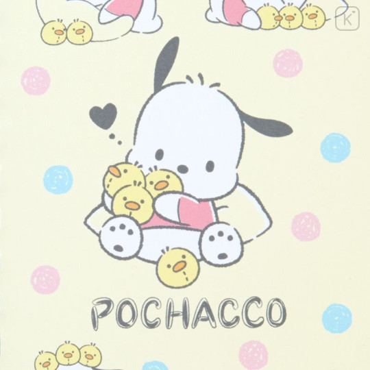 Japan Sanrio B7 Notebook - Pochacco / Cream - 4