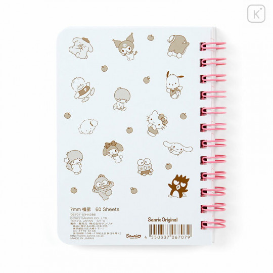 Japan Sanrio B7 Notebook - Sanrio Characters / Park - 2