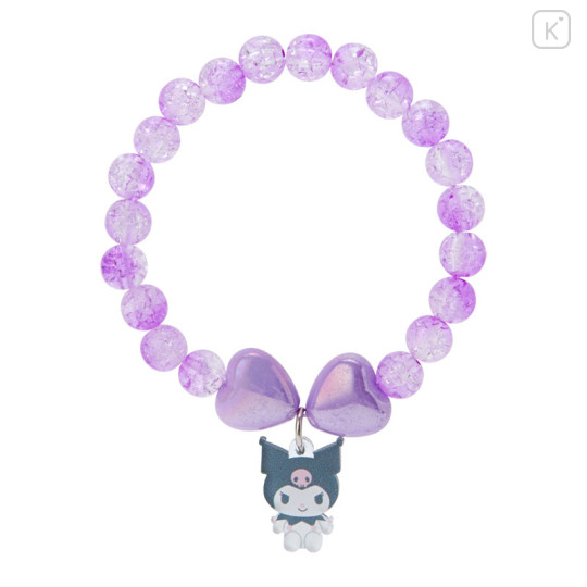 Japan Sanrio Original Kids Beaded Bracelet - Kuromi - 1