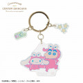 Japan Sanrio × Crayon Shinchan Triple Acrylic Keychain - Cinnamoroll & Shin-chan Chocobi - 1