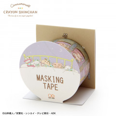 Japan Sanrio × Crayon Shinchan Washi Paper Masking Tape - Cinnamoroll / Pajamas