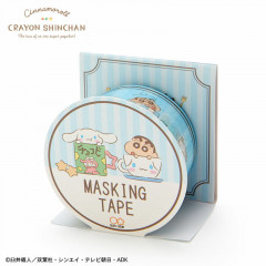 Japan Sanrio × Crayon Shinchan Washi Paper Masking Tape - Cinnamoroll / Cup