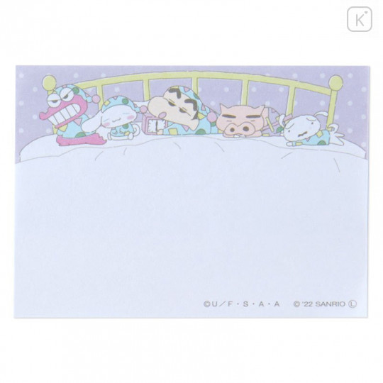 Japan Sanrio × Crayon Shinchan Tack Memo - Cinnamoroll / Green - 5