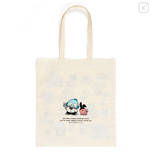 Japan Sanrio Cotton Tote Bag - Hangyodon - 2