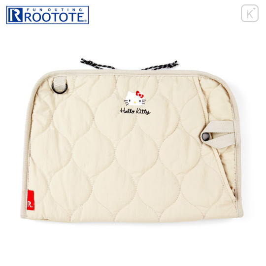 Japan Sanrio Rootote Laptop PC Bag - Hello Kitty : Beige - 1