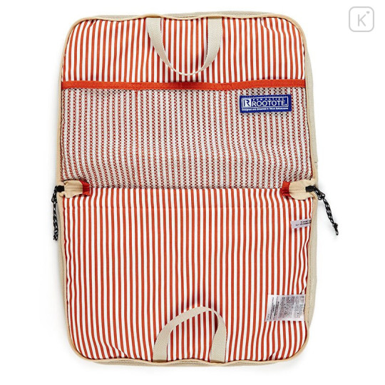 Japan Sanrio Rootote Laptop PC Bag - Hello Kitty : Beige - 4