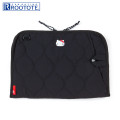 Japan Sanrio Rootote Laptop PC Bag - Hello Kitty : Black - 1