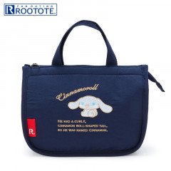 Japan Sanrio Rootote Mini Cold Tote Bag - Cinnamoroll / Navy
