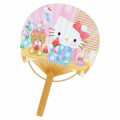 Japan Sanrio Summer Card with Bamboo Fan - Hello Kitty - 3