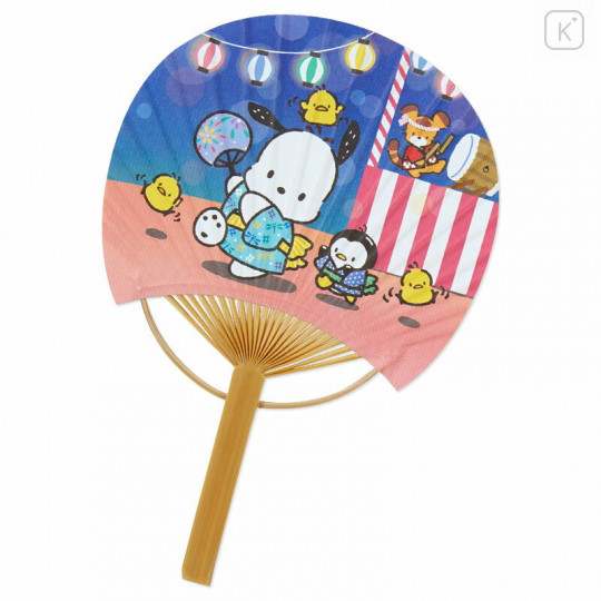 Japan Sanrio Summer Card with Bamboo Fan - Pochacco - 3