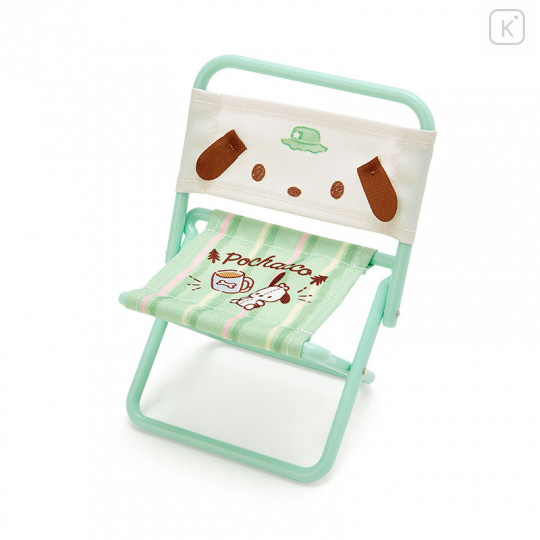 Japan Sanrio Miniature Outdoor Chair - Pochacco / Cute Camp - 1