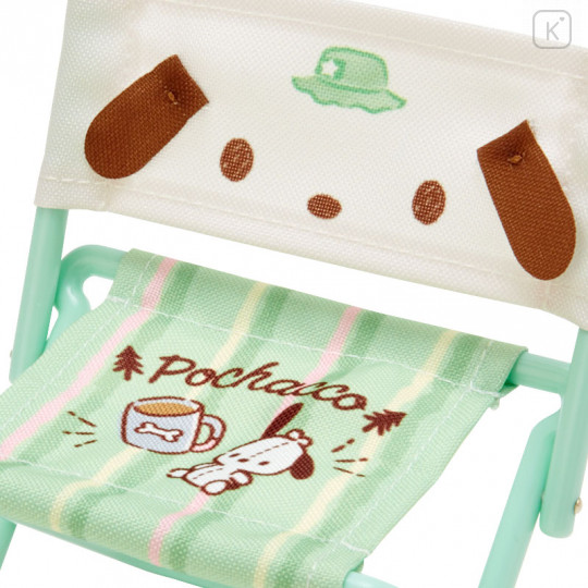 Japan Sanrio Miniature Outdoor Chair - Pochacco / Cute Camp - 3