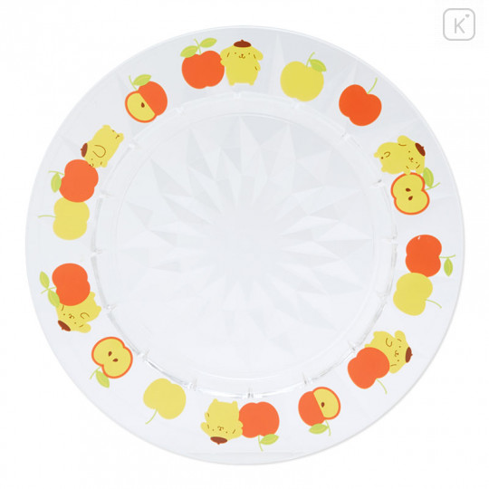 Japan Sanrio Clear Plate - Pompompurin / Retro Clear Tableware - 2