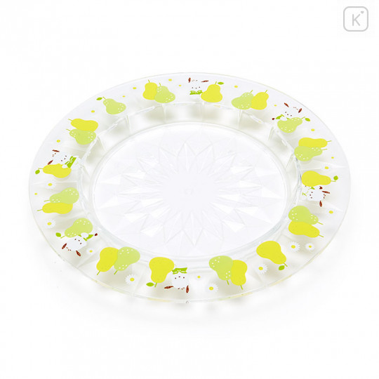 Japan Sanrio Clear Plate - Pochacco / Retro Clear Tableware - 1