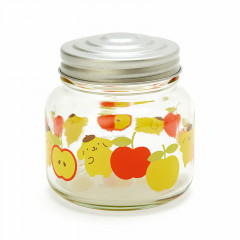 Japan Sanrio Glass Canister - Pompompurin / Retro Clear Tableware