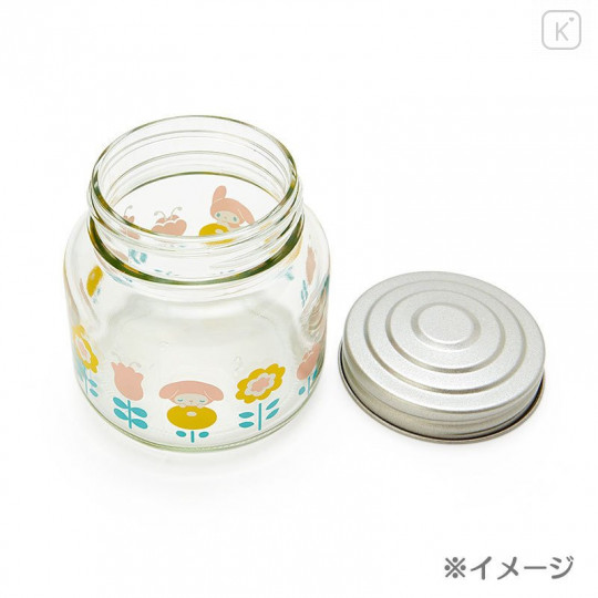 Japan Sanrio Glass Canister - Cinnamoroll / Retro Clear Tableware - 6