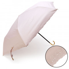 Japan Sanrio Wpc. Folding Umbrella with Charm - Hello Kitty / Scallop