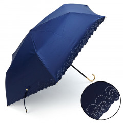 Japan Sanrio Wpc. Folding Umbrella with Charm - Little Twin Stars / Scallop