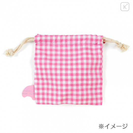 Japan Sanrio Boa Face Drawstring Bag - Tuxedosam - 3