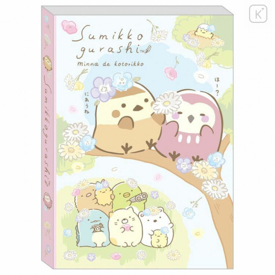 Japan San-X A6 Notepad - Sumikko Gurashi / Little Bird Cosplay Flower - 1