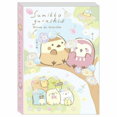 Japan San-X A6 Notepad - Sumikko Gurashi / Little Bird Cosplay Flower