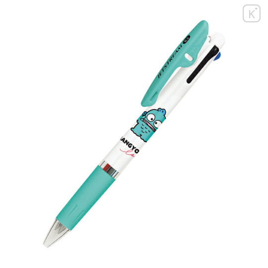 Japan Sanrio Jetstream 3 Color Multi Ballpoint Pen - Hangyodon : V sign - 1