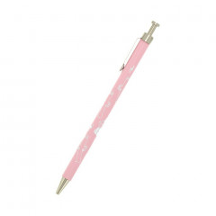 Japan Moomin Wood Shaft Ballpoint Pen - Little My & Nyoronyoro