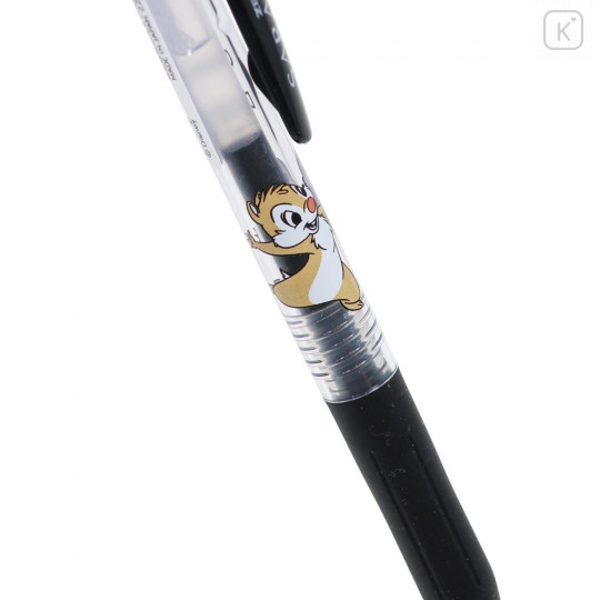 Japan Disney Sarasa Clip Gel Pen - Chip & Dale / Black - 2