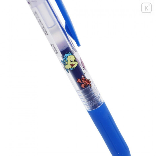 Japan Disney Sarasa Clip Gel Pen - Ariel & Flounder / Blue - 2