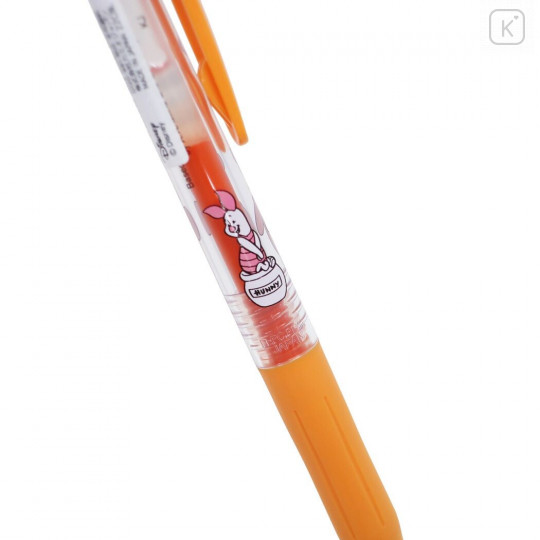 Japan Disney Sarasa Clip Gel Pen - Pooh & Piglet / Orange - 2
