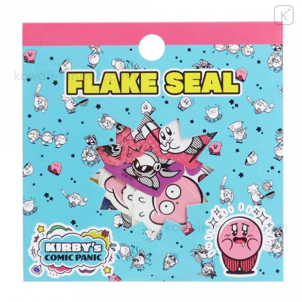 Kirbys Panty Raid 6 Count Sticker Pack Cute Kirby Themed Sticker Flakes 