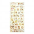 Japan San-X Sticker Sheet - Rilakkuma Little Family / Cream - 1
