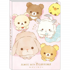 Japan San-X A6 Notepad - Rilakkuma Little Family / Pink