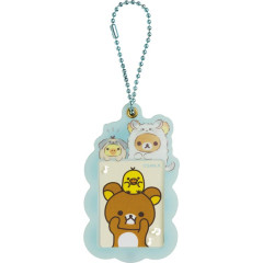 Japan San-X Photo Key Chain - Rilakkuma Little Family / Rilakkuma & Kiiroitori