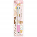 Japan San-X Sarasa Multi 4+1 Pen & Mechanical Pencil - Rilakkuma Little Family - 1
