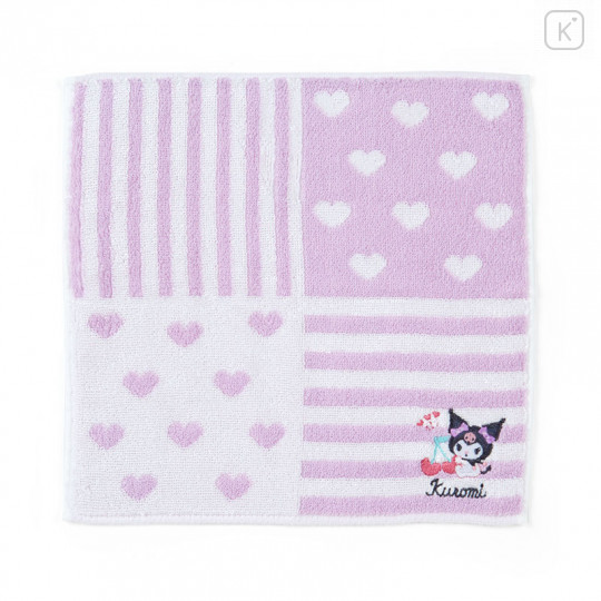 Japan Sanrio Cool Contact Petit Towel - Kuromi - 1