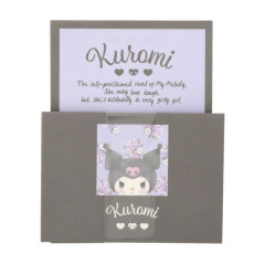 Japan Sanrio Mini Letter Set - Kuromi / Black