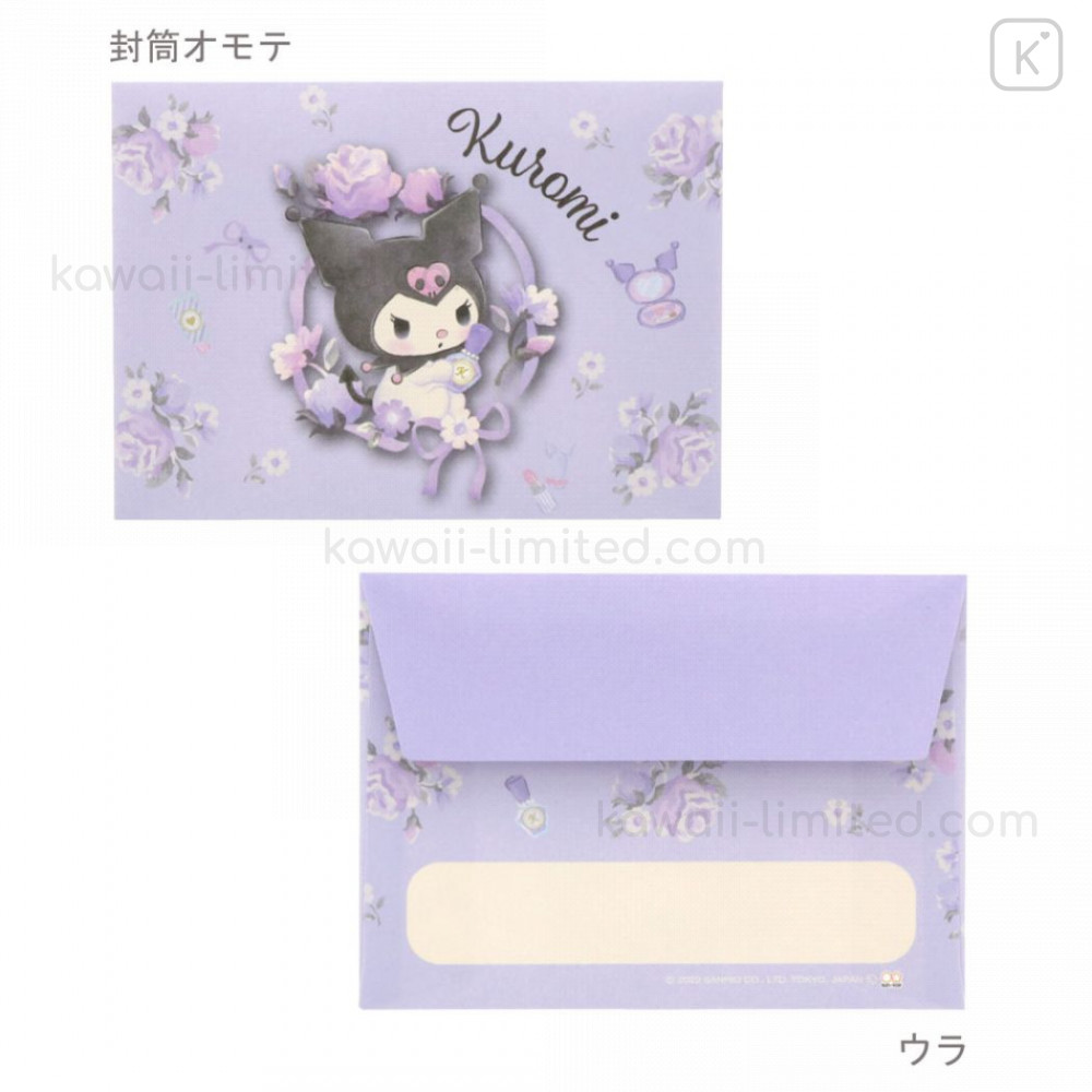 Japan Sanrio Mini Notebook - Kuromi / Expression Purple