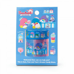 Japan Sanrio Washi Masking Tape Set - Tuxedo Sam / Candy Shop