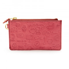 Japan Sanrio Genuine Leather Fragment Case - Hello Kitty / Pink