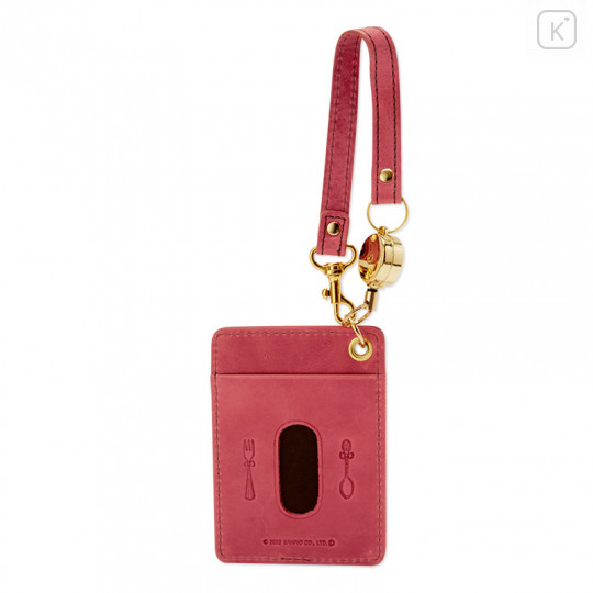 Japan Sanrio Genuine Leather Pass Case - Hello Kitty / Pink - 2