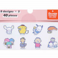 Japan Sanrio Upbeat Friends Seal Flakes Sticker - Pink - 3
