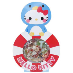 Japan Sanrio Mini Mascot Sticker - Hello Kitty / Sea Friend