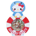 Japan Sanrio Mini Mascot Sticker - Hello Kitty / Sea Friend - 1