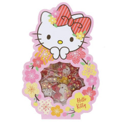 Japan Sanrio Mini Mascot Sticker - Hello Kitty / Sakura