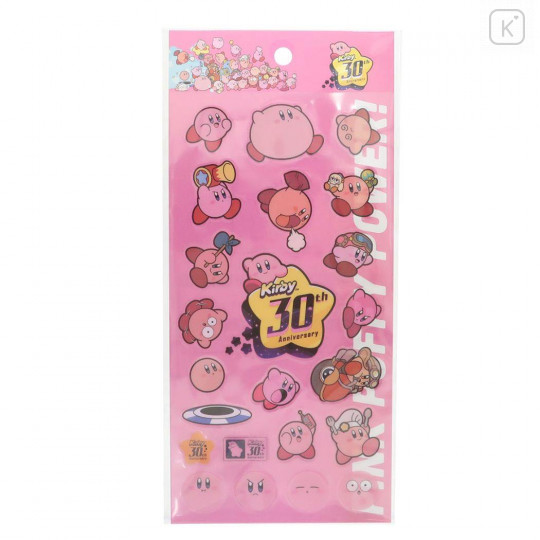 Japan Kirby Sticker Sheet - 30th Pink - 1