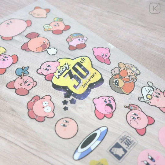 Japan Kirby Sticker Sheet - 30th Pink - 2